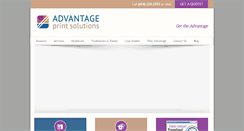 Desktop Screenshot of advantageprintsolutions.com